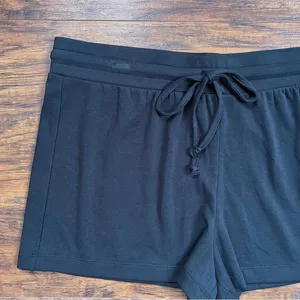 Madewell • MWL Breeze Drawstring Shorts lounge pj pajama knit True Black thumbnail 5