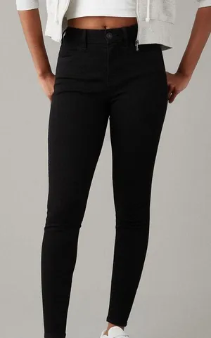 American Eagle Black Hi Rise Jegging thumbnail 1