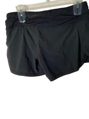 Lululemon shorts gym athletic black women's size 6 thumbnail 2