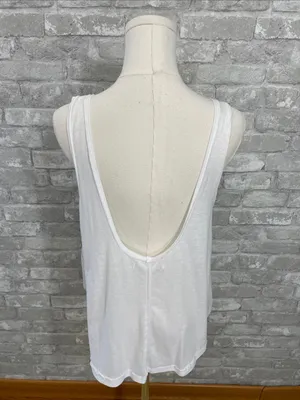 Free People White Carly O-Ring tank top thumbnail 6
