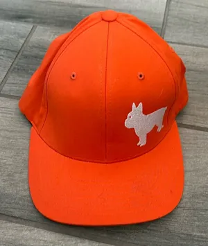 Port authority flexfit hat with dog thumbnail 1