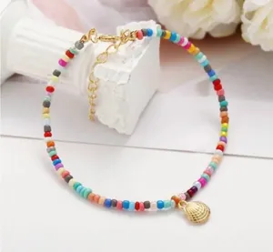 1pc Boho Gold Shell Beaded Anklet Beach Adjustable Bracelet Women Jewellery HP thumbnail 4