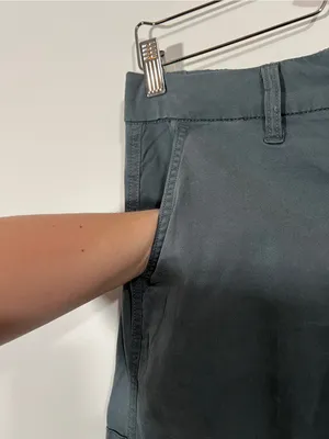 AE Baggy Wide Leg Cargo Pants in Blue Gray Size 4 Mid Rise thumbnail 8