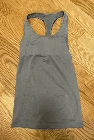 lululemon athletica Gray Racerback Tank thumbnail 1