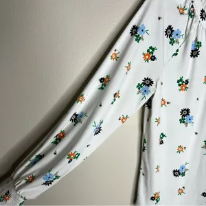 Charter Club Womens Size M‎ Floral Print Long Sleeve Stretch Liquid Knit thumbnail 5