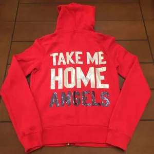 Pink by Victoria Secrets Anaheim Angels red zip up hoodie medium thumbnail 4