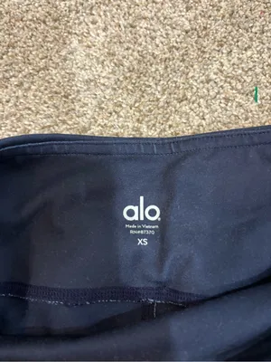 ALO Yoga Airbrush Leggings Dark Crystal Sky Fitness Navy Blue XS Workout thumbnail 4