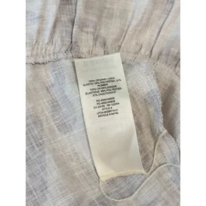 Aritzia Babaton Dress Gray Mini Floral Organic Linen Smocked Babydoll Boho Small thumbnail 9
