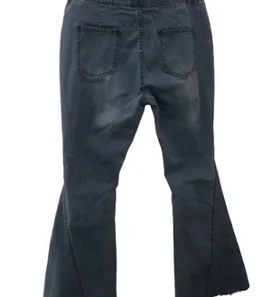 High waisted Distressed flare jeans Blue Size XL thumbnail 5