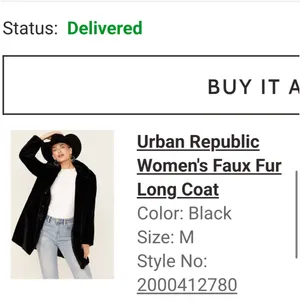 Urban republic women’s faux fur long coat thumbnail 7