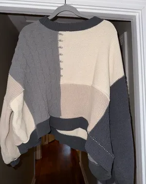 POL Patchwork Sweater thumbnail 1