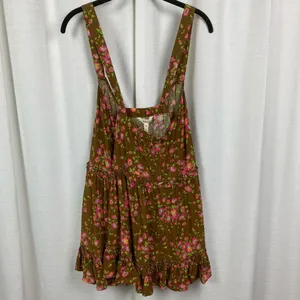 Matilda Jane Brown&Pink Floral On A Whim Ruffle Hem Tank Top Sz.XL NWT thumbnail 11