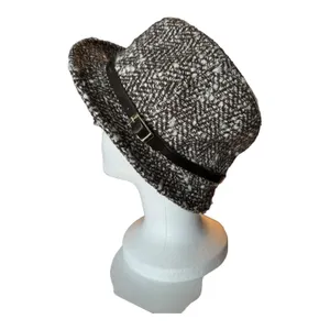 Banana Republic WOOL TWEED FEDORA with belt around the crown size M/L thumbnail 8