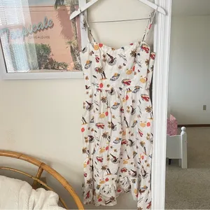 Reformation Eileen Tropez Linen Midi Icon Dress in US 6 Resort Vacation Tropical thumbnail 2