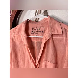 Frank & Eileen Eileen Button Down Shirt Peach thumbnail 3