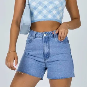 Princess Polly Laurena Midwash Denim Shorts • Sz 2 thumbnail 1