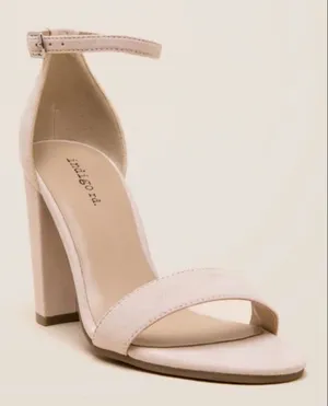 Indigo Rd Bradlee Peep Toe Block Heels - Nude thumbnail 1