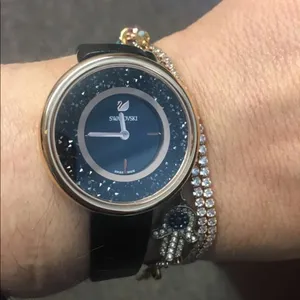 Swarovski crystalline rose gold watch thumbnail 1