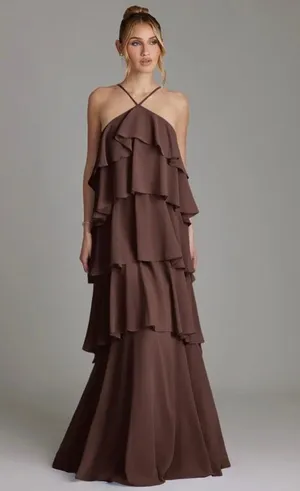 Azazie Bridesmaid Dress ganache thumbnail 1