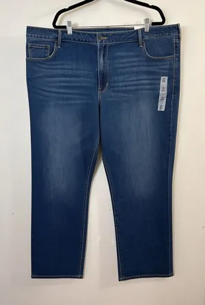 Old Navy Women’s Jeans Size 26 Kicker Boot Cut Mid Rise Stretch Blue Denim NWT thumbnail 1