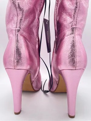 BRIAN ATWOOD x EXPRESS Metallic Pink Over the Knee Boots Size 7 NWT thumbnail 6