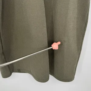 Lululemon Ribbed Softstreme Slim-Fit Tank Dress 8‎ Green Athleisure Casual Mini thumbnail 7