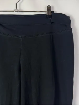 Tek Gear Black Foldover Flare Y2K Leggings M thumbnail 3