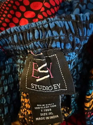 Studio Y Teal, Yellow & Red High-Low Midi Dress thumbnail 5