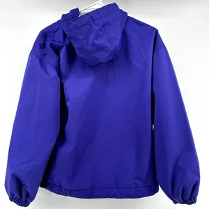 Obermeyer Windbreaker Ski Jacket Hood Full Zip Pockets Cinch Waist Purple 8 thumbnail 6