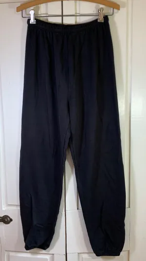 OFFLINE by Aerie Black High Waisted Jogger‎ Sweatpants XS Relaxed Fleece Lined thumbnail 1