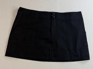 Princess Polly Black Cargo Pocket Pencil Skirt thumbnail 1