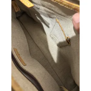 Vtg Dooney‎ & Bourke Y2K Satchel Handbag Monogram Canvas Croc Embossed Trim F thumbnail 12
