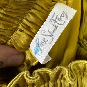 LoveShackFancy Golden Satin Plunge V-Neck Braided Halter Open Back Maxi Dress thumbnail 12