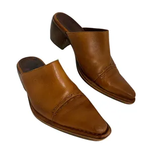 PIKOLINOS Slip On Slide Sandals Clogs Women's Size 37 Leather Cognac‎ thumbnail 1