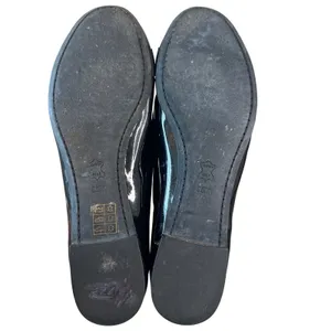 Tory Burch Trudy Patent Leather Ballet Flats Black Bow Logo Size 8.5 thumbnail 8