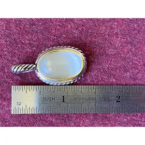Variety Stone Pendants Lot - onyx, abalone, lapis, jasper, bloodstone thumbnail 8