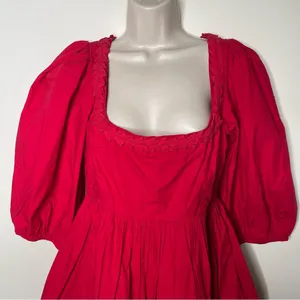 NWT RHODE Red Daya Mini Dress in Popppy sz 12 thumbnail 8