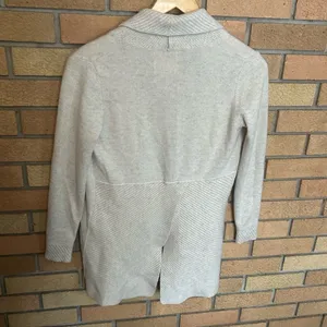 Cynthia Rowley 100% Cashmere Beige Open Front Cardigan Sweater Size Small thumbnail 4