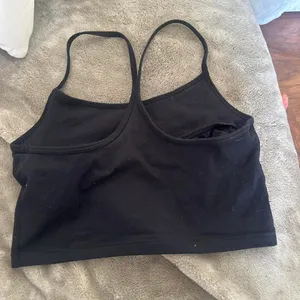 Black aerie offline skinny camisole race back crop top thumbnail 3