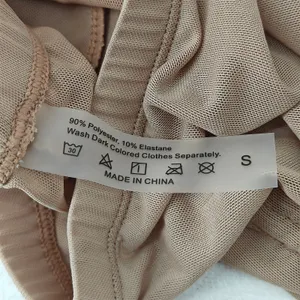 Sheer Mesh Beach Shorts Drawstring Swim Cover Up Beige Nude Womens Small thumbnail 3