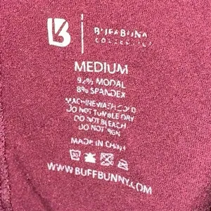 BUFFBUNNY Twist Back Tank Top Medium‎ Burgundy Athleisure Workout Gym Activewear thumbnail 4