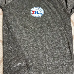 Adidas Ultimate Tee Philadelphia Basketball 76ers long sleeve climalite shirt thumbnail 3