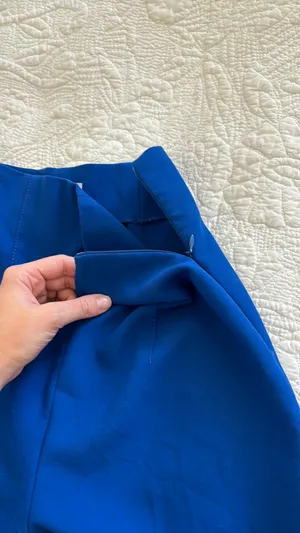 ZARA High Waisted, Wide Leg Trousers thumbnail 3