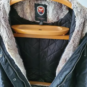 1 Madison Coat Parka Expedition Heritage Media Black Rutched Cargo Jacket thumbnail 16