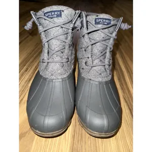 Sperry Syren Gulf Wool Qlt Grey Women's 8.5‎ Duck Boot Gray Rain thumbnail 3