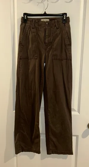Madewell Baggy Pants Cargo Low-Slung Green thumbnail 1