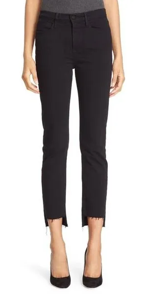 FRAME Le High Straight High Waist Staggered Hem‎ Jeans size 25 thumbnail 1