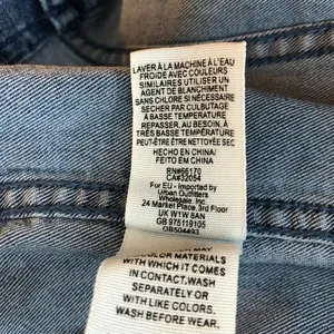 Free People Blue Medium Wash Modern Femme Denim Stretch Mini Jean Skirt Size 4 thumbnail 5