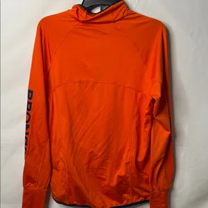 NFL team apparel Broncos orange quarter zip pull over shirt sz Lg thumbnail 5