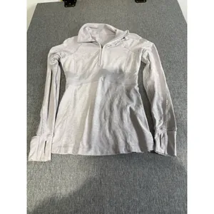 Lululemon Women's Run Full Tilt Quarter Zip Light Purple Sz 6 Running Gym Walkin thumbnail 2